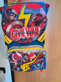 Zaino da scuola a spalla Marvel Capitan America