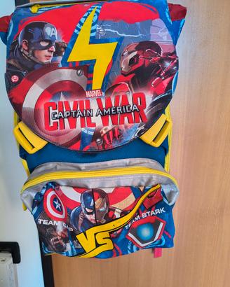 Zaino da scuola a spalla Marvel Capitan America