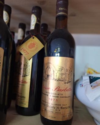 bottiglie rosso Barletta, lotto annata 1975-1977