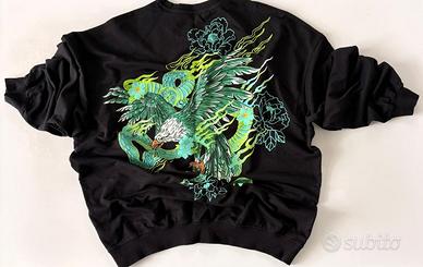 Felpa Bershka con stampa serpente