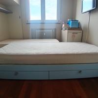 letto singolo con cassetto estraibile