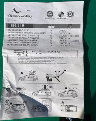 Barre portatutto green valley mercedes