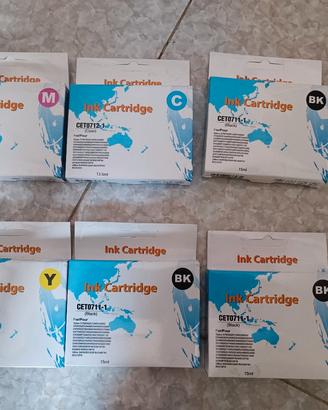 6 cartucce stampante Ink Cardrige