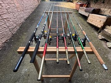 Canne da pesca in mare