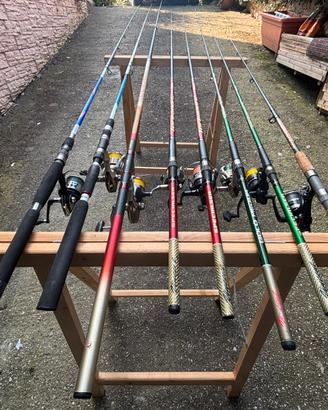 Canne da pesca in mare