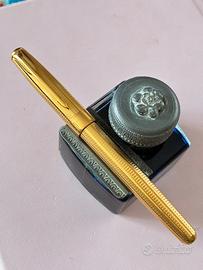Stilografica Parker laminata oro
