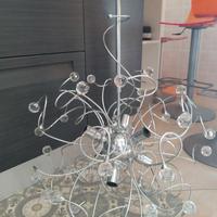 Lampadario moderno acciaio