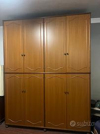 Armafio in legno 4 ante e cassettiera