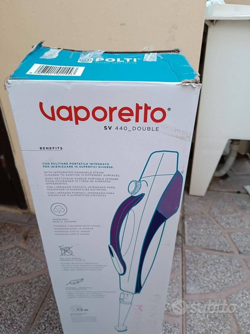 Polti Vaporetto SV440 Double Scopa a Vapore con Pulitore Portatile