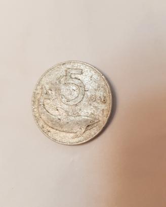 5 lire del 1956
