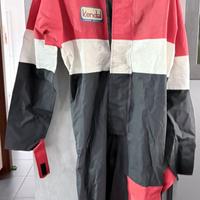 Tuta moto pioggia rossa