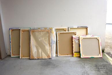 Tele quadri legno per pittura dipingere acrilico