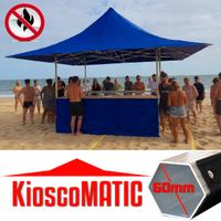 gazebo pieghevole chiosco eventi  5x5 certificato