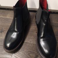 Tronchetti neri  in pelle Maison Zero