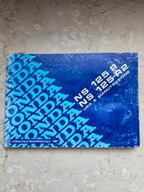 Manuale uso e manutenzione honda ns 125f