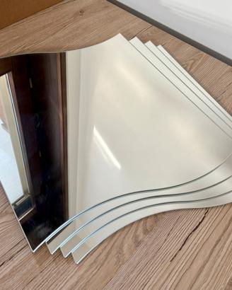 Set specchi ondulati (4 pezzi)