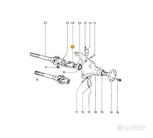 FORCELLA SEMIASSE LATO RUOTA  ANTONIO CARRARO