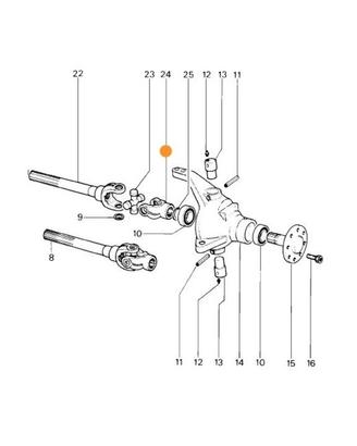 FORCELLA SEMIASSE LATO RUOTA  ANTONIO CARRARO