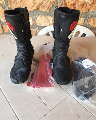 Scarpe per motocros nere n.41 con cerniere