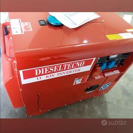 generatore nuovo diesel 10 kw trifase 220v full