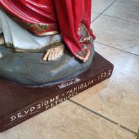 Gesù in cartapesta primi 900 Altz 1 m occhi in vet