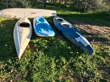 Kayak - canoa aperta biposto - chiusa biposto