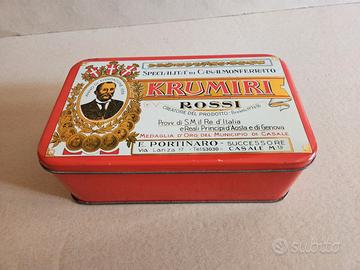 Scatola di latta krumiri Rossi