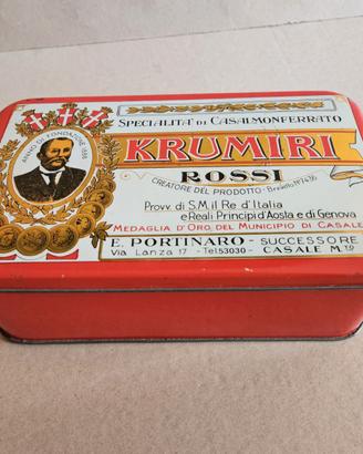 Scatola di latta krumiri Rossi