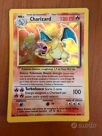 Charizard carta pokemon holo 4/102