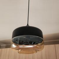 tris lampadario in vetro