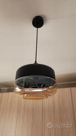 tris lampadario in vetro