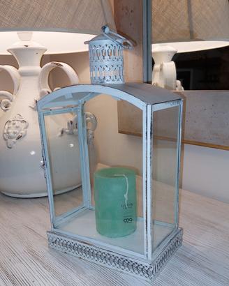 Lanterna per interni finitura shabby 