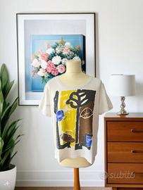 Maglietta con design astratto Marina Rinaldi tg M