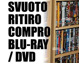 RITIRO BLU RAY, DVD, FILM, MERCHANDISE, VHS, ecc