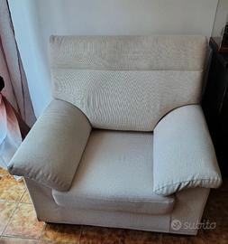 Poltrona modello Samoa color crema