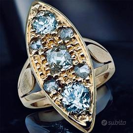 anello oro giallo 18 kt antico 1900