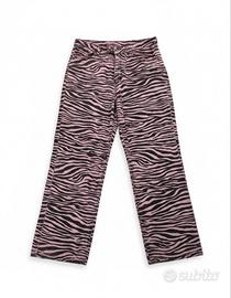 jeans zebrati rosa