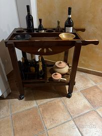 Carrello porta vini da taverna