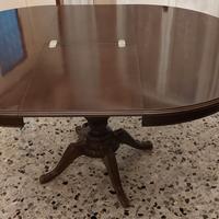 Tavolo da pranzo ovale allungabile in massello