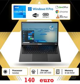 notebook onda oliver intel N3450 ram 8GB ssd 256GB