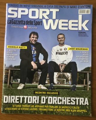 Sportweek 6/12/08 Josè Mourinho e Karim Benzema