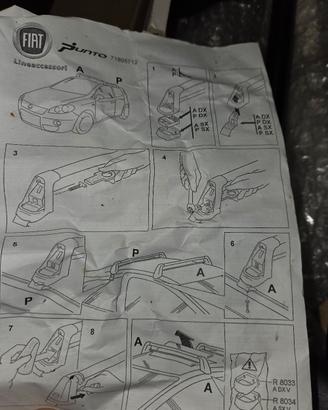 portapacchi originali fiat punto