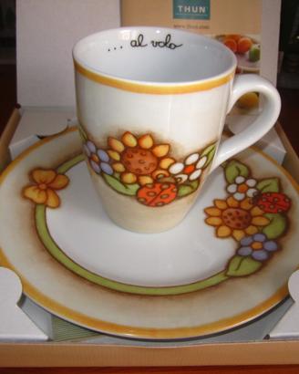Thun country girasole - set piatto dessert+tazza
