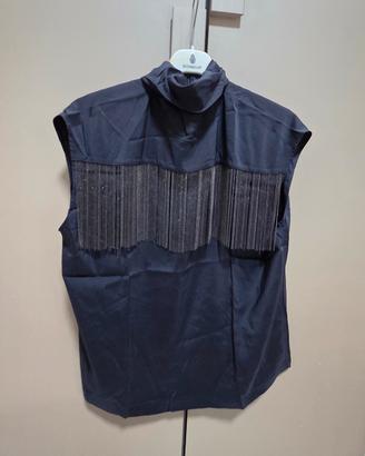 Top smanicato Brunello Cucinelli in seta  tg M