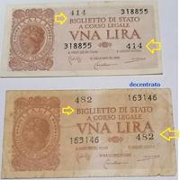 9  RARI BIGLIETTI DI STATO ITALIA ANNI 1940