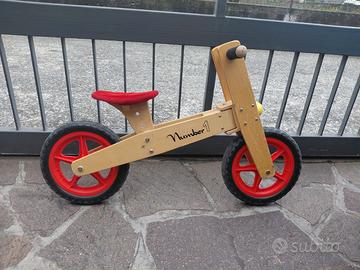 Bici legno senza pedali