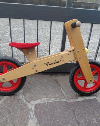 Bici legno senza pedali