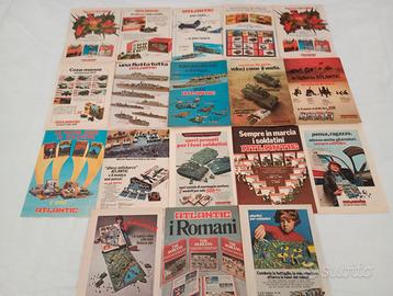 Lotto pubblicità Soldatini Atlantic anni 70 Italia