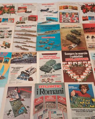 Lotto pubblicità Soldatini Atlantic anni 70 Italia