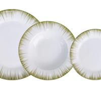 Servizio piatti raggi verde villa altachiara